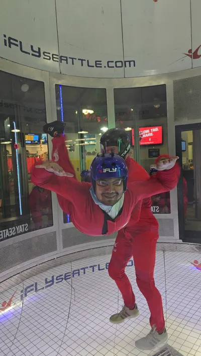Indoor skydiving